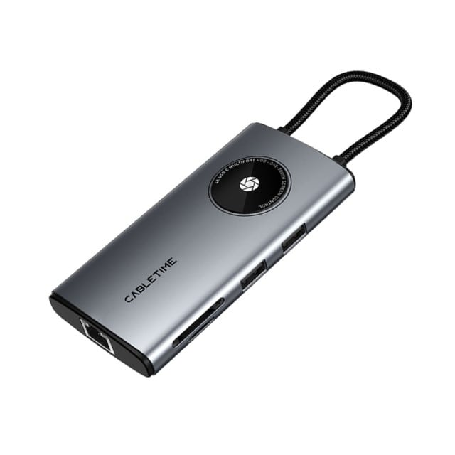 cabletime usb c multiport hub 10 in 1 4k 5g 100power  1000mbps  cb91g