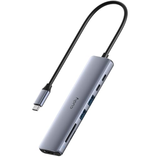 cudy hub 7 in 1 usb-c 4k 60hz sd reader 5gbps max100w  -uh407