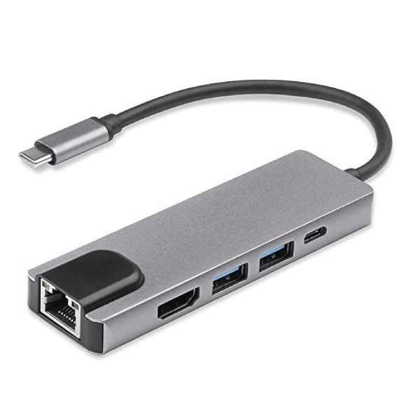 multifunction usb -c to 5 ports 4k hdtv rj45 type-c usb3.2