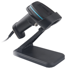 Barcode Scanner 2D Wired, Support 2D And 1D, Image: 1280x800 pixels, 1.2G Dual Core CPU, Resolution(maximum): 4mils, USB port (Support Virtual COM Port), With Stand, Depth of Field: UPC-A (13mil) 40mm 450mm