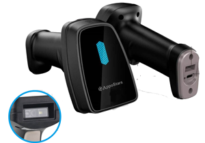 Barcode Scanner 2D Wireless, Support 2D And 1D, Image: 640x480 pixels Global Shutter, 1.2G Dual Core CPU, Resolution(maximum): 3mils, USB port (Support Virtual COM Port), With Stand, Depth of Field : 23cm