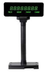 8 Digits Customer Display With Pole and Stand, Interface: Serial Plus USB, Power Supply: USB, Communication Interface: Serial port