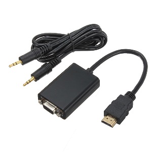 compo hdmi male converter to vga female with audio output