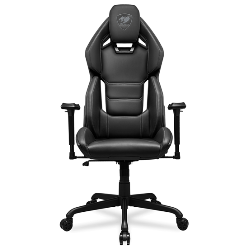 Hotrod Gaming Chair - Black - Ergonomic Design, Premium Breathable PVC Leather - 3D Adjustable Armrest - Reclining Backrest