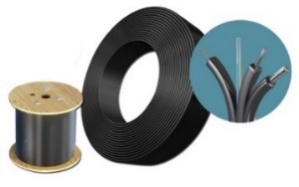 Single mode, Single core With 3 steel wires Protection, with SC connectors two sides