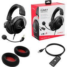 hyperx cloud II pro gaming headset with  mic 7.1 surround red _4p5m0aa