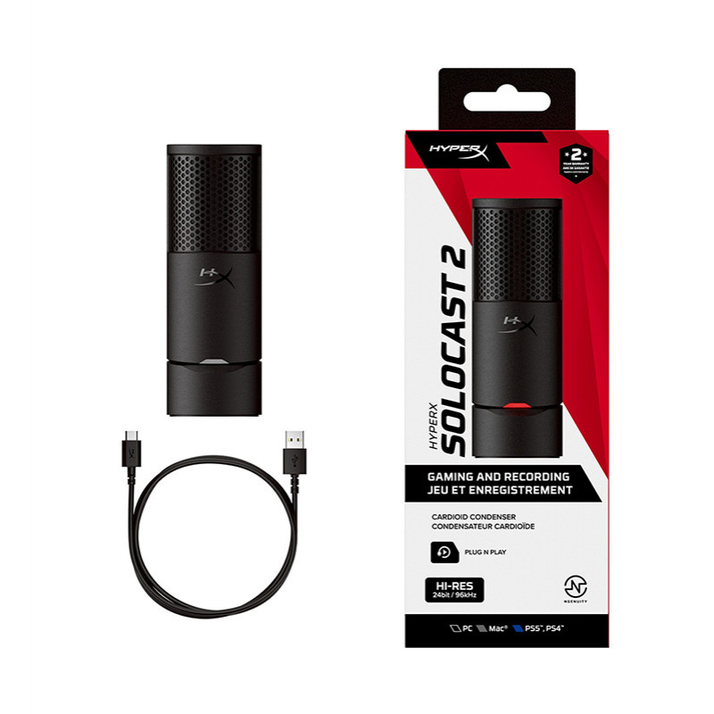 Hyperx microphone solocast 2 black  -ar0a0aa