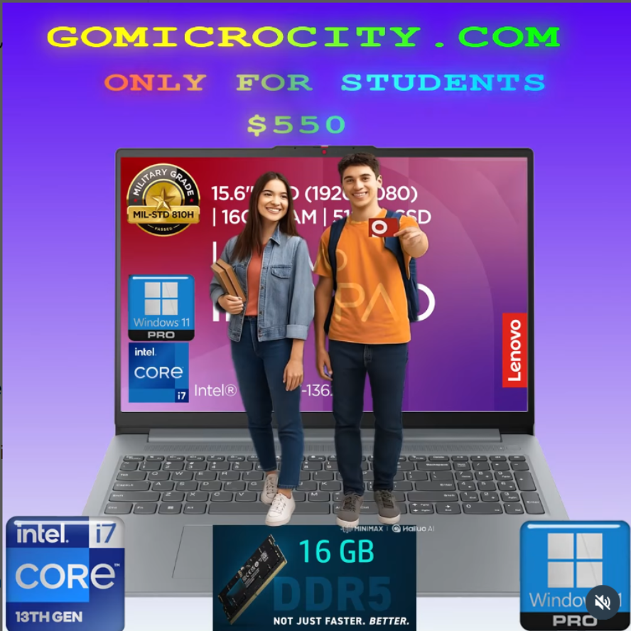 lenovo i7-13620h,16DB ddr5 ram,512 nvme ssd