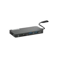 USB-C 3-in-1 Travel Hub, 4K HDMI, VGA, USB 3.0, Simple Plug and Play