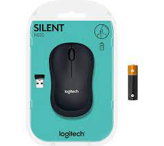 Logitech Wireless mouse m220 blue red black silent_m220