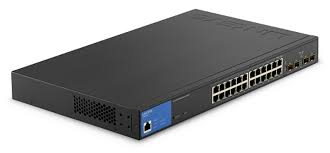 24-Port GE Managed PoE- Switch 250W - 4x1G SFP port